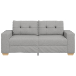 Sofa dwuosobowa, szara chmurowy, 140 cm, tkanina