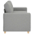 Sofa dwuosobowa, szara chmurowy, 140 cm, tkanina