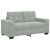 Sofa dwuosobowa Jasnoszara 120 cm Aksamit