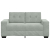Sofa dwuosobowa Jasnoszara 120 cm Aksamit