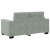 Sofa dwuosobowa Jasnoszara 120 cm Aksamit