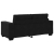 Sofa dwuosobowa czarna 140 cm aksamitna