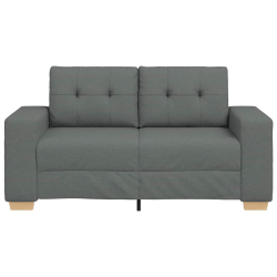 Sofa dwuosobowa, ciemnoszara, 120 cm, tkanina