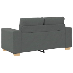 Sofa dwuosobowa, ciemnoszara, 120 cm, tkanina