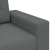 Sofa dwuosobowa, ciemnoszara, 120 cm, tkanina