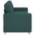 Sofa dwuosobowa, ciemnozielona, 140 cm, tkanina