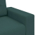 Sofa dwuosobowa, ciemnozielona, 140 cm, tkanina