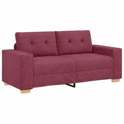 Sofa dwuosobowa, wino czerwone, 140 cm, tkanina