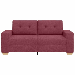 Sofa dwuosobowa, wino czerwone, 140 cm, tkanina