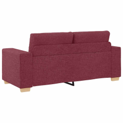 Sofa dwuosobowa, wino czerwone, 140 cm, tkanina