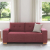 Sofa dwuosobowa, wino czerwone, 140 cm, tkanina