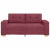 Sofa dwuosobowa, wino czerwone, 140 cm, tkanina