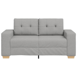 Sofa dwuosobowa, szara chmurowy, 120 cm, tkanina