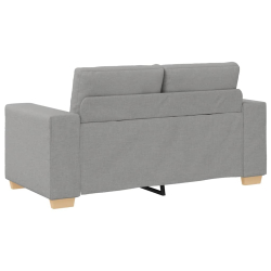 Sofa dwuosobowa, szara chmurowy, 120 cm, tkanina