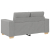 Sofa dwuosobowa, szara chmurowy, 120 cm, tkanina