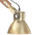 Lampa ścienna w industrialnym stylu, mosiężna, okrągła, E27