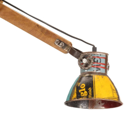 Lampa ścienna w industrialnym stylu, kolorowa, okrągła, E27