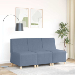 Sofa Fotel Niebieski 55 cm Tkanina Corduroy