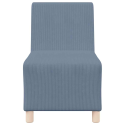 Sofa Fotel Niebieski 55 cm Tkanina Corduroy