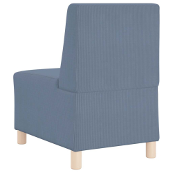 Sofa Fotel Niebieski 55 cm Tkanina Corduroy