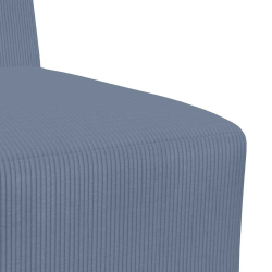 Sofa Fotel Niebieski 55 cm Tkanina Corduroy