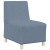 Sofa Fotel Niebieski 55 cm Tkanina Corduroy