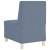 Sofa Fotel Niebieski 55 cm Tkanina Corduroy