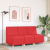 Sofa Fotel Czerwony 55 cm Skóra ekologiczna