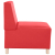 Sofa Fotel Czerwony 55 cm Skóra ekologiczna