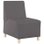 Sofa Fotel Szary 55 cm Skóra ekologiczna
