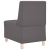 Sofa Fotel Szary 55 cm Skóra ekologiczna