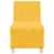 Sofa Fotel Jasnożółty 55 cm Tkanina Kordowa