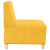Sofa Fotel Jasnożółty 55 cm Tkanina Kordowa