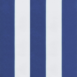 Leżak składany niebieski i biały 175x54x8,5 cm tkanina Oxford