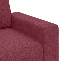 Sofa 3-osobowa, winna czerwień, 180 cm, tkaniną