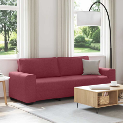 Sofa 3-osobowa, winna czerwień, 180 cm, tkaniną