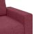 Sofa 3-osobowa, winna czerwień, 180 cm, tkaniną