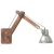 Lampa ścienna w industrialnym stylu, srebrna, okrągła, E27