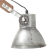 Lampa ścienna w industrialnym stylu, srebrna, okrągła, E27