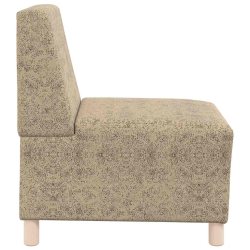 Sofa Fotel Jasnoszary 55 cm Skóra syntetyczna zamszowa
