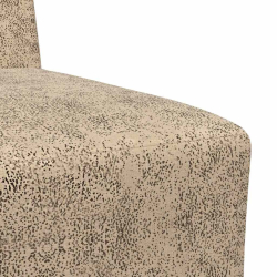 Sofa Fotel Jasnoszary 55 cm Skóra syntetyczna zamszowa