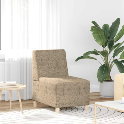 Sofa Fotel Jasnoszary 55 cm Skóra syntetyczna zamszowa