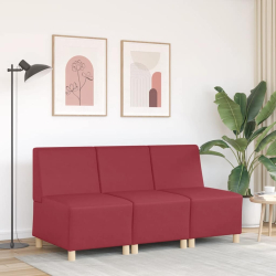Sofa Fotel Wino Czerwone 55 cm Skóra ekologiczna