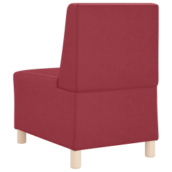 Sofa Fotel Wino Czerwone 55 cm Skóra ekologiczna