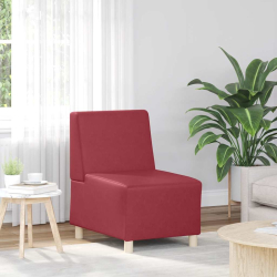 Sofa Fotel Wino Czerwone 55 cm Skóra ekologiczna