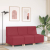 Sofa Fotel Wino Czerwone 55 cm Skóra ekologiczna