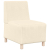 Sofa Fotel Kremowy 55 cm Tkanina Kordowa