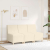 Sofa Fotel Kremowy 55 cm Tkanina Kordowa