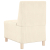 Sofa Fotel Kremowy 55 cm Tkanina Kordowa