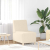 Sofa Fotel Kremowy 55 cm Tkanina Kordowa
